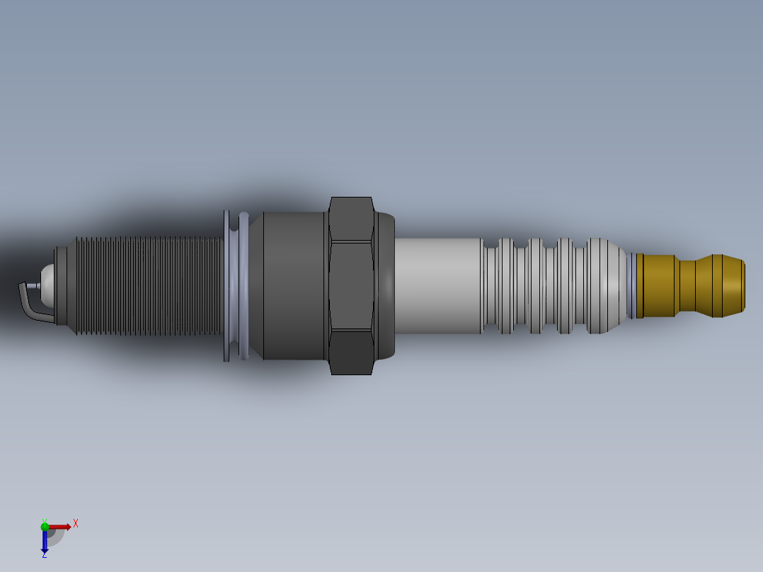 火花塞(15)俯视图
