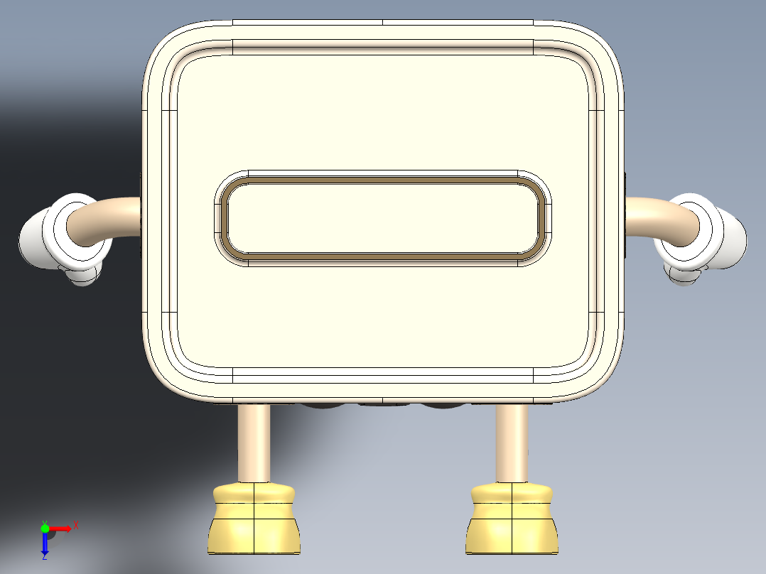 纸巾盒架俯视图