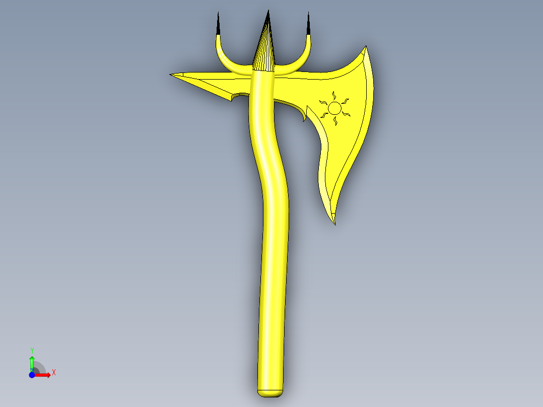 斯巴达光之战斧前视图