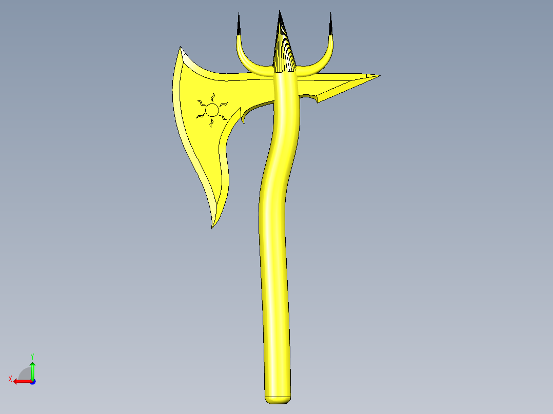 斯巴达光之战斧后视图