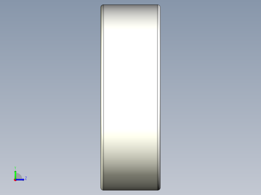 完整的公制600微型系列，双密封轴承库SolidWorks和Step模型左视缩略图