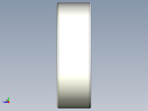 完整的公制600微型系列，双密封轴承库SolidWorks和Step模型右视缩略图