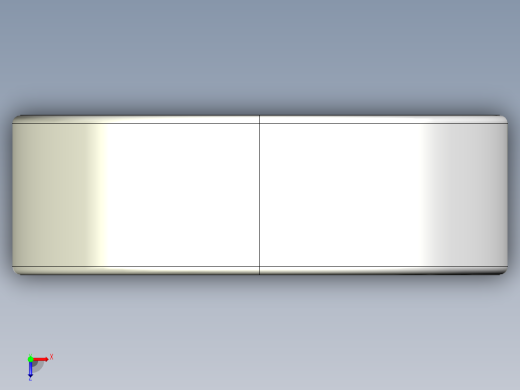 完整的公制600微型系列，双密封轴承库SolidWorks和Step模型俯视缩略图