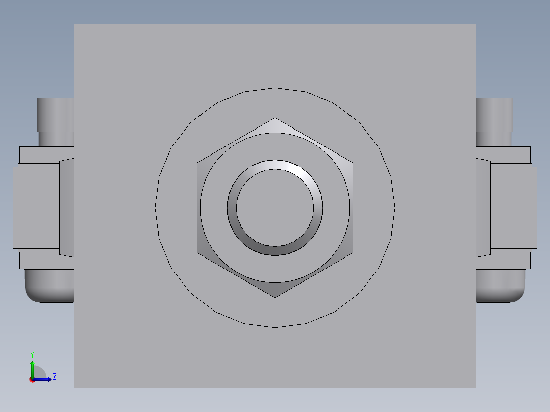 气缸CDM2RA20-100A-M9BL左视图