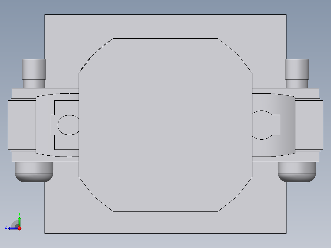 气缸CDM2RA20-100A-M9BL右视图