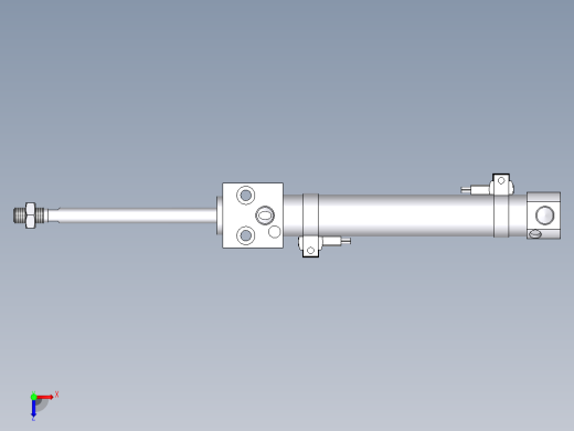气缸CDM2RA20-100A-M9BL俯视缩略图