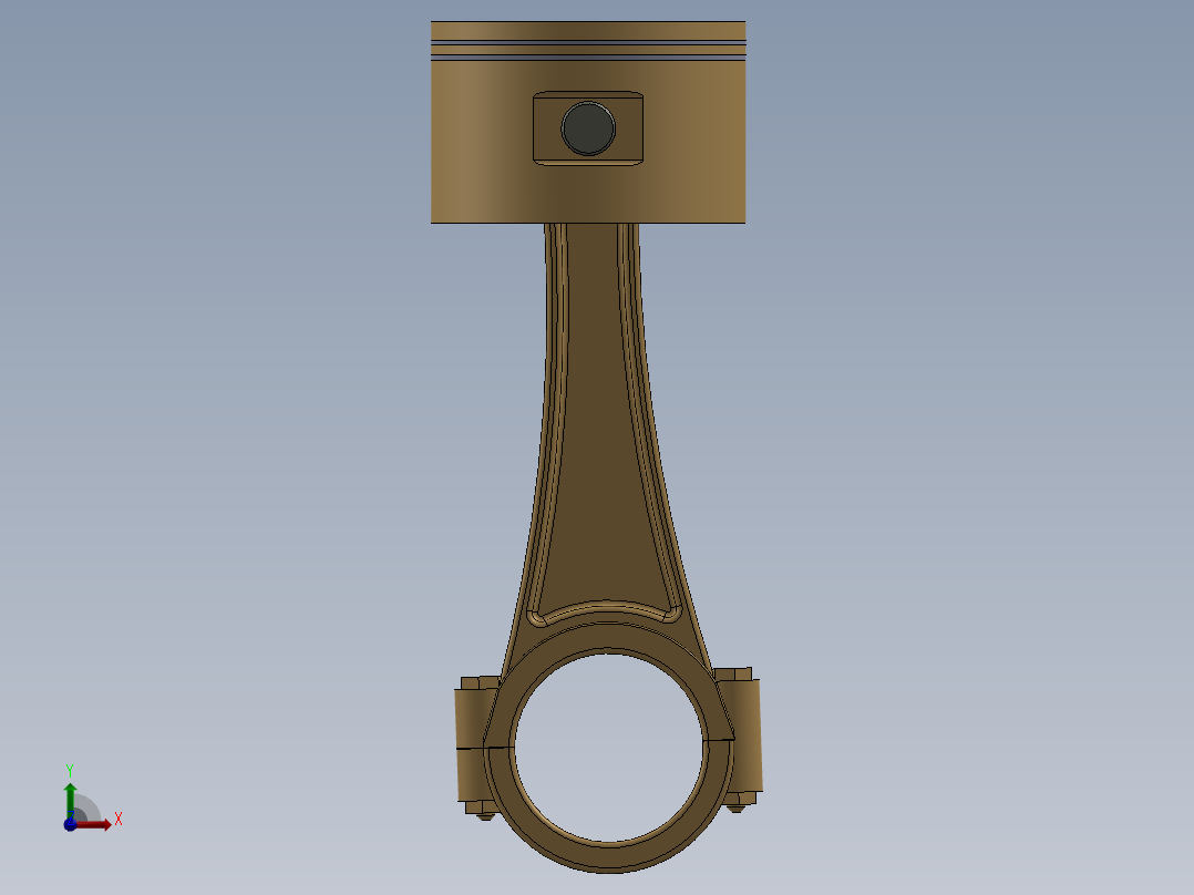 活塞机构前视图