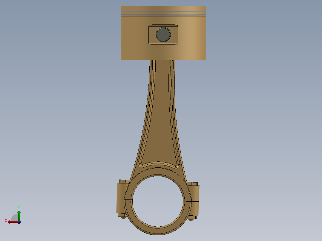 活塞机构后视图