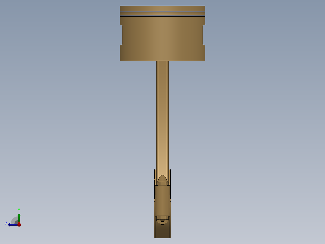 活塞机构右视图