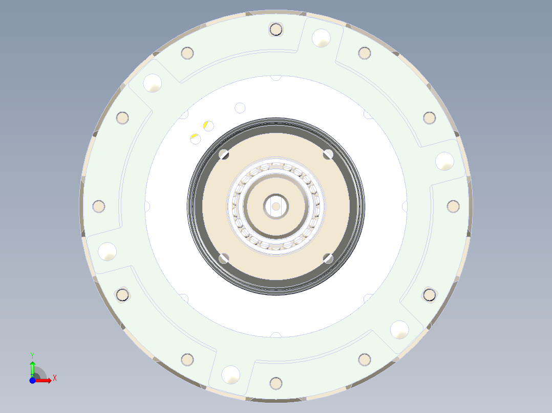 电子无级变速器（eCVT）3D前视图
