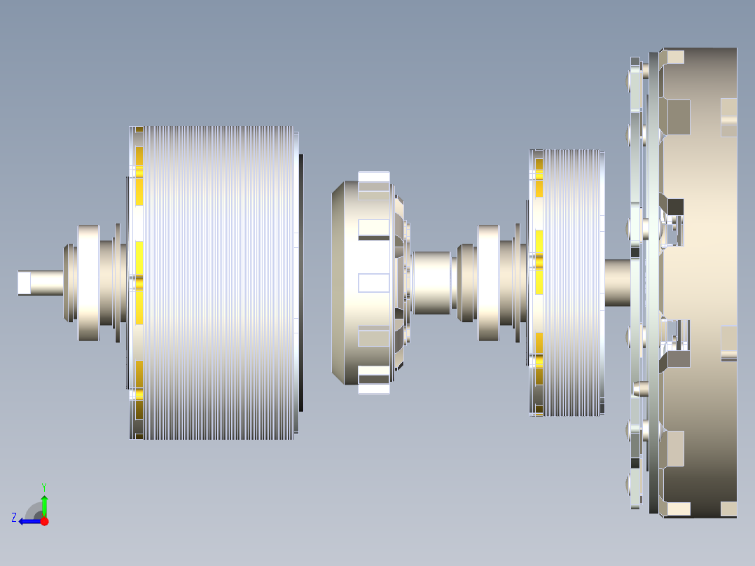 电子无级变速器（eCVT）3D右视图