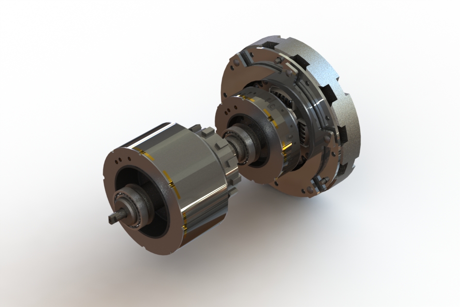电子无级变速器（eCVT）3D