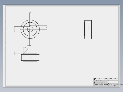 梯形齿同步轮 T5 同步带轮CBTE[CBTE-AH2-T5200-20-A-H-d]零件图