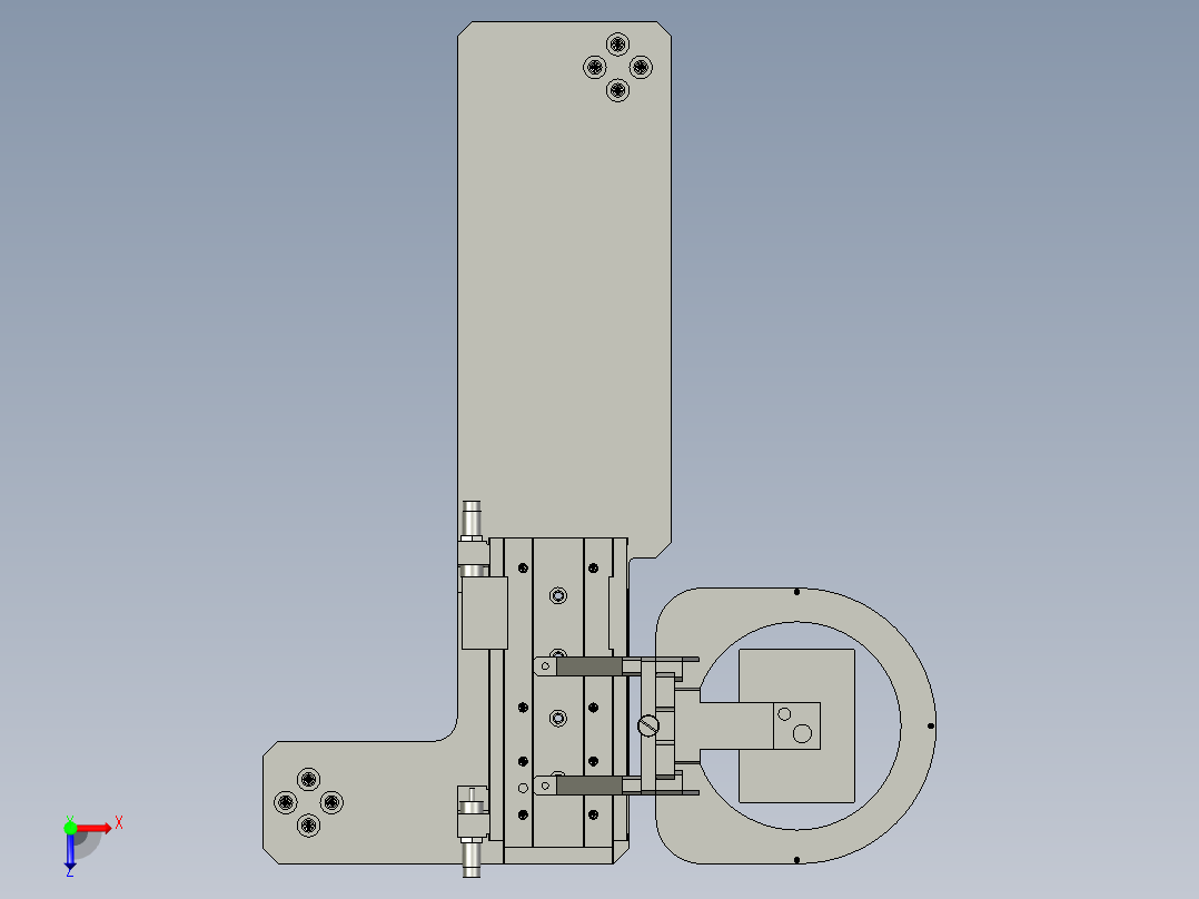 治具NUT有无检测模块俯视图