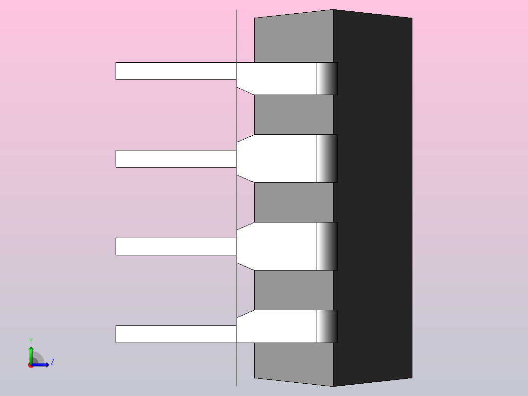 电子器件DIP 8 IC左视图
