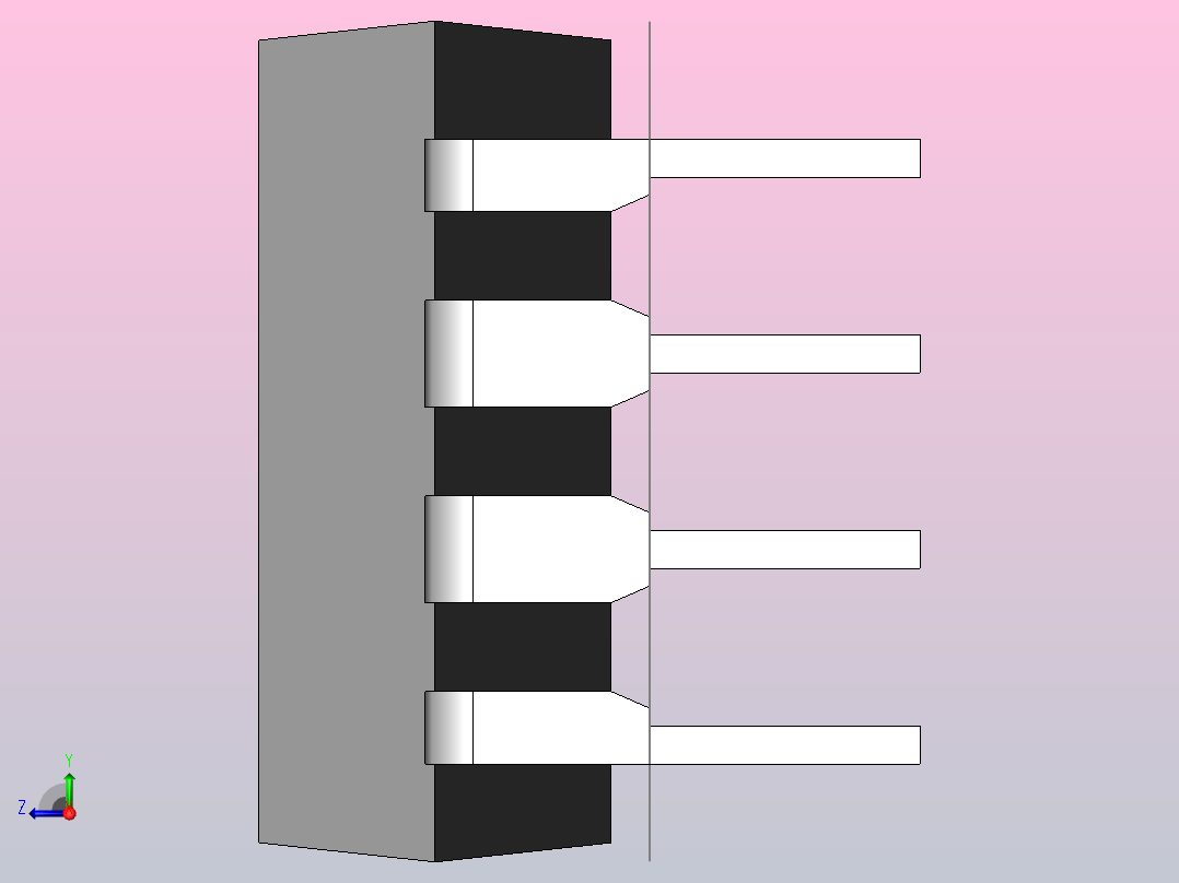 电子器件DIP 8 IC右视图