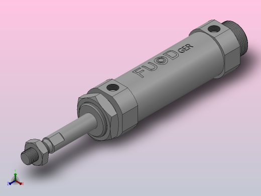 FS-CM2标准迷你气缸系列[FS-CDM2B32-50]正等轴测缩略图