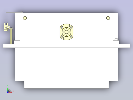 一款自动宽度切换机构3D模型前视缩略图