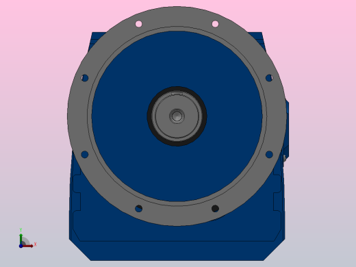 RF147法兰轴伸式安装斜齿轮减速机RF147-Y22-4P-180L-M1-0°-Φ550前视缩略图