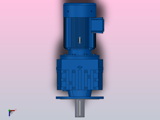 RF147法兰轴伸式安装斜齿轮减速机RF147-Y22-4P-180L-M1-0°-Φ550俯视缩略图