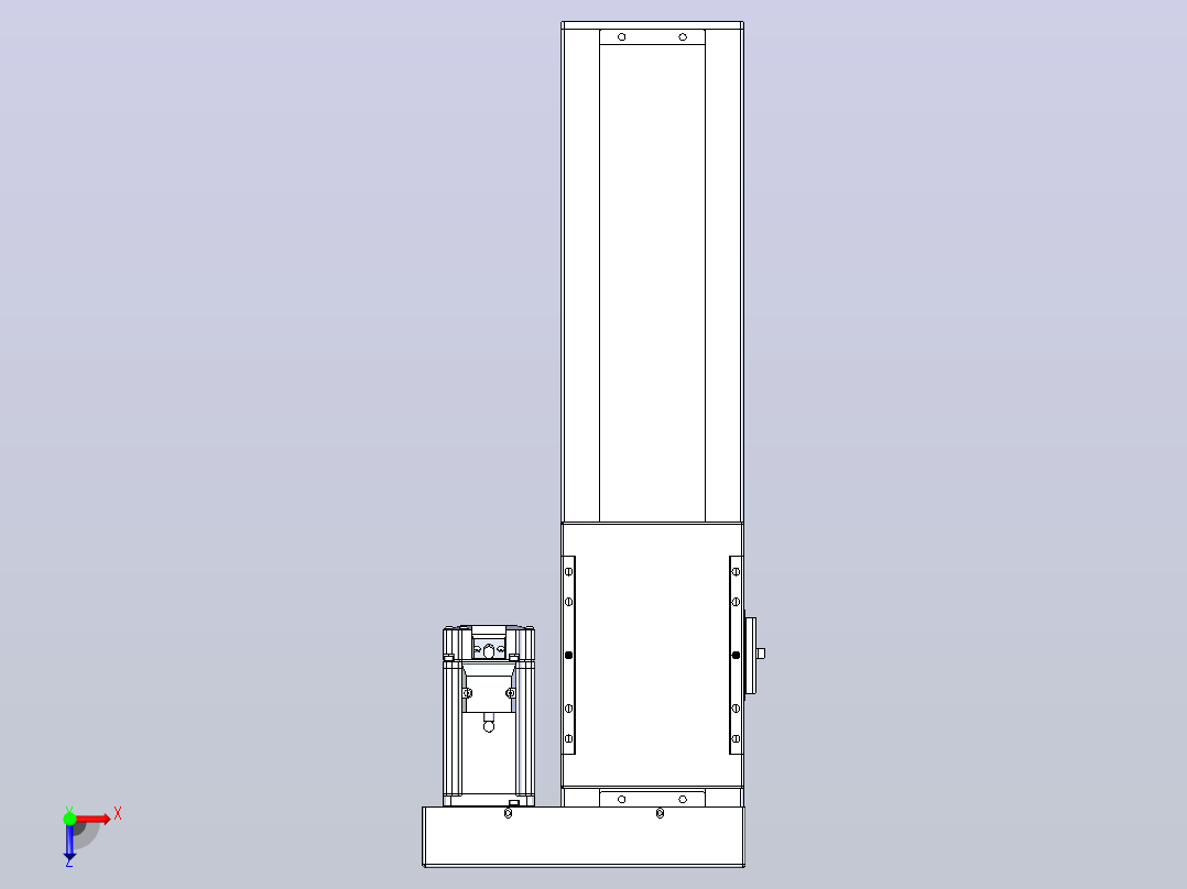 滚珠丝杠直线轴带导轨全封闭TPA-HCR-120D-1610C-L300-ML-C-P40-N3俯视图