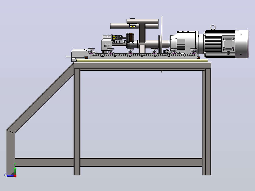 绕线机右视图