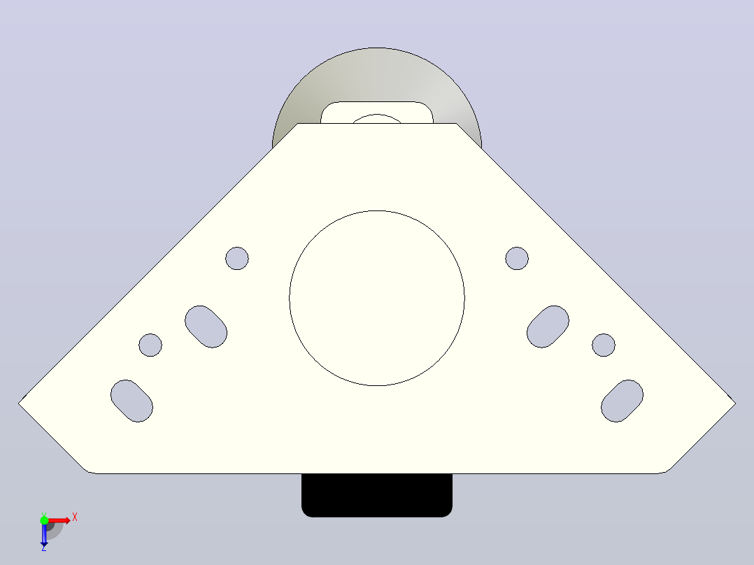 脚轮CGP51-D65-NE俯视图