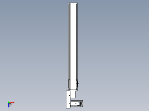 皮带直线轴半封闭可选导轨TPA-HNB-85S-90-L650-ML-C-P20-N3俯视缩略图