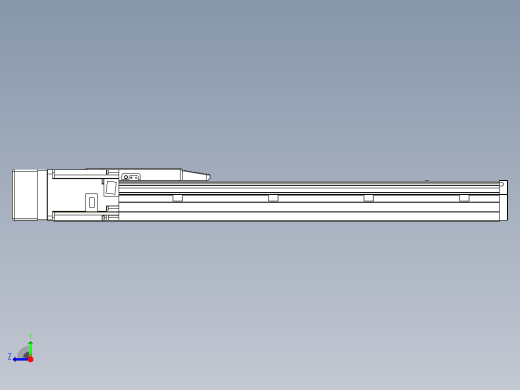 滚珠丝杠直线轴内置导轨TPA-GCR-150-2010C-L450-ML-M75-N3右视缩略图