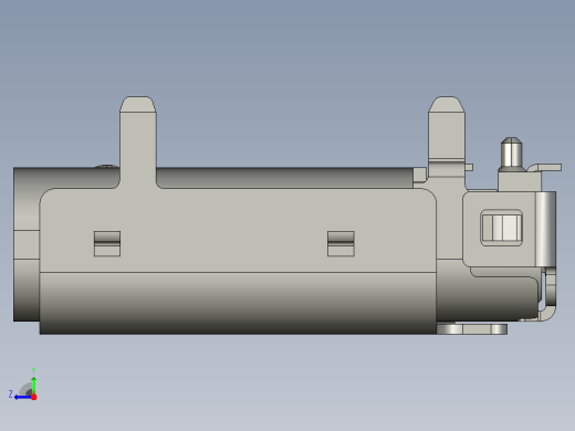 USB Type-C 24针 SMT 类型 外壳 DIP 类型右视缩略图
