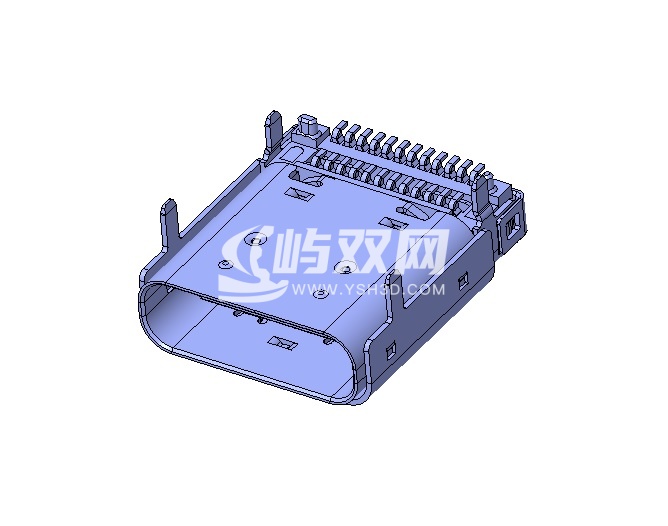 USB Type-C 24针 SMT 类型 外壳 DIP 类型