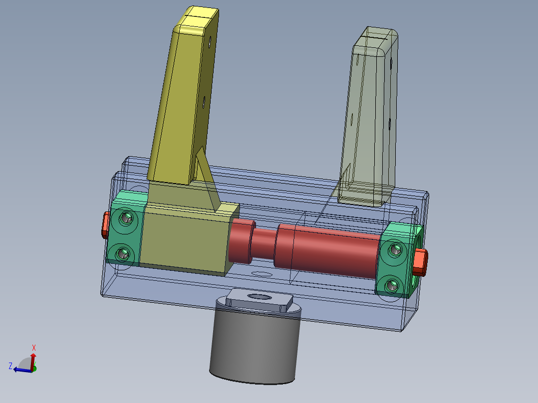 双向梯形螺纹车床夹钳