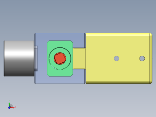 双向梯形螺纹车床夹钳前视缩略图