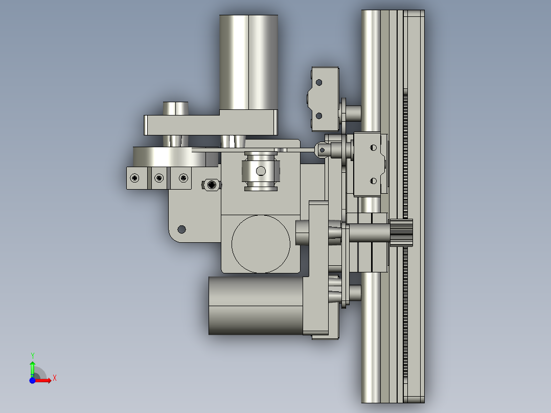 十六自由度人脸机器人3D模型前视图