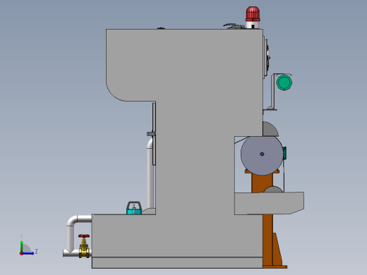 一体式除尘砂带抛光机sw16可编辑左视缩略图