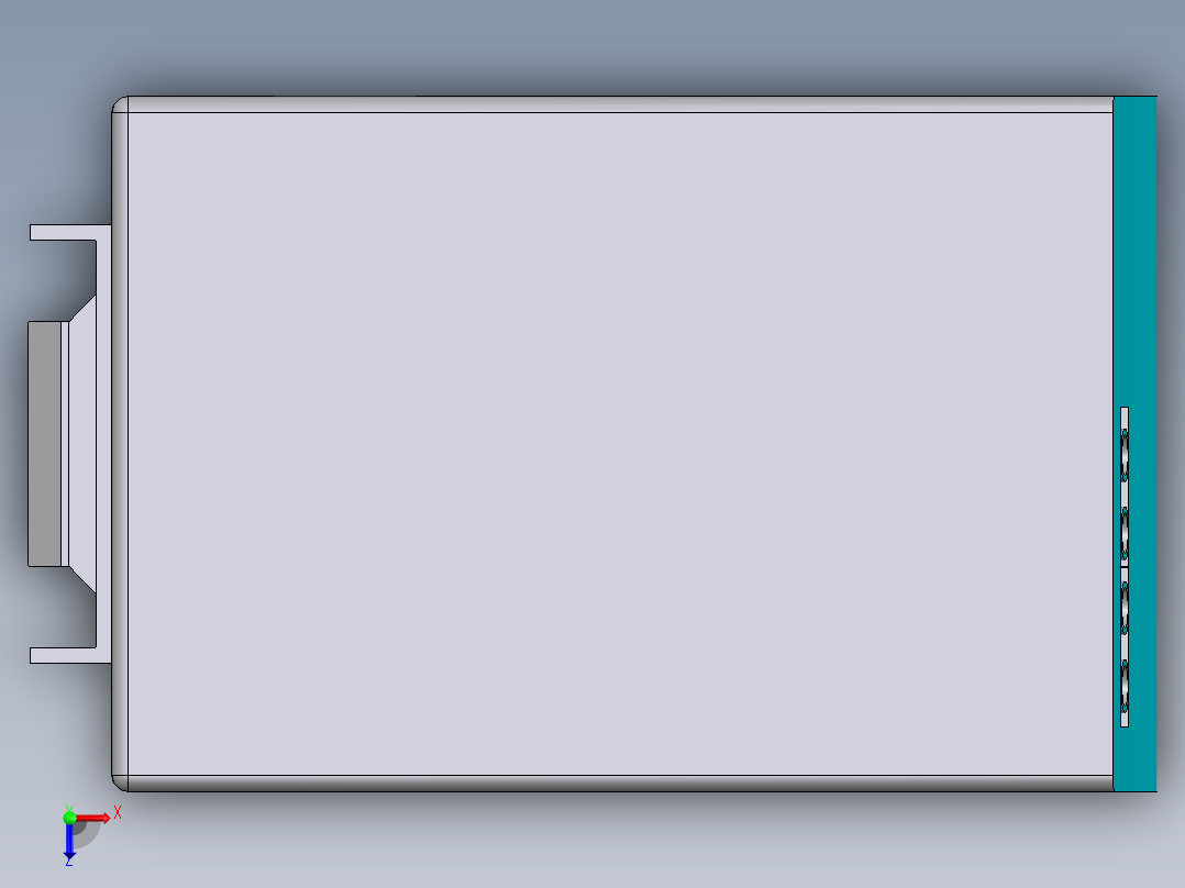 MW电源开关俯视图