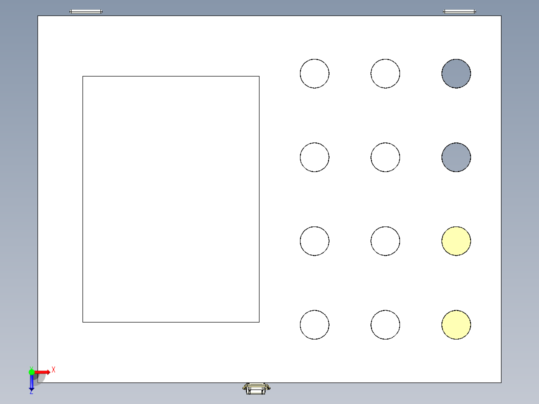 操作箱3D模型俯视图