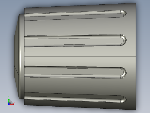 手柄与套筒3D模型前视缩略图