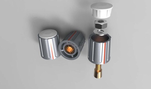 手柄与套筒3D模型缩略图