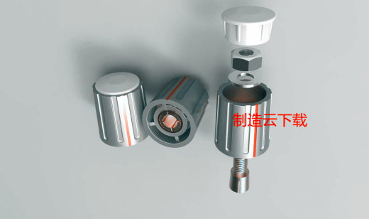 手柄与套筒3D模型缩略图