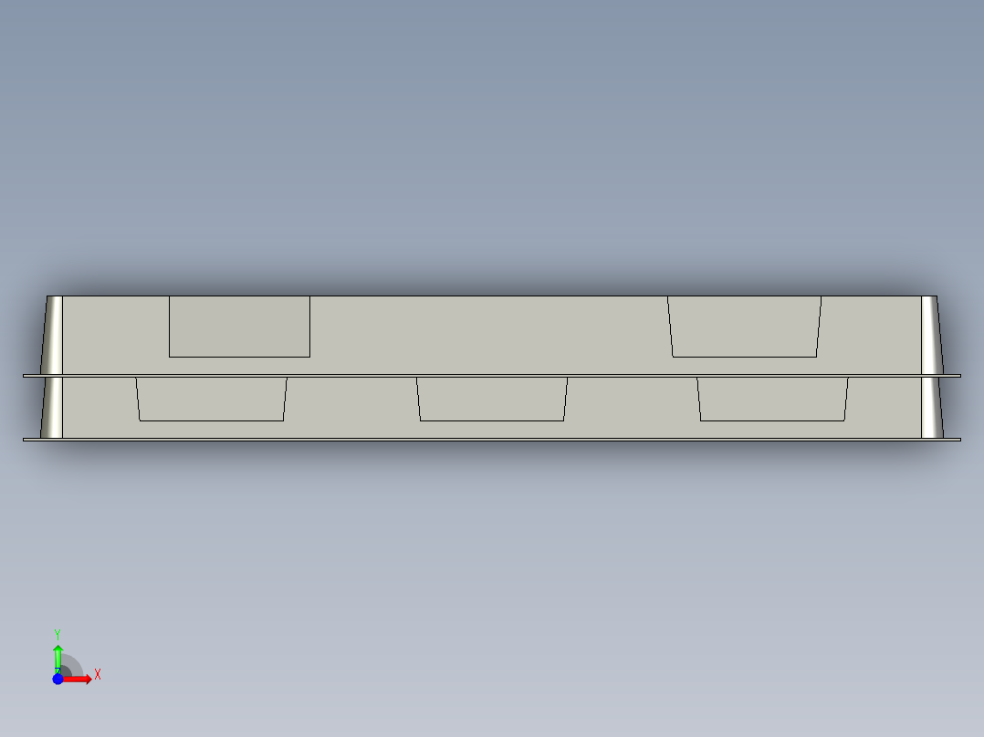 Tray包装盘前视图