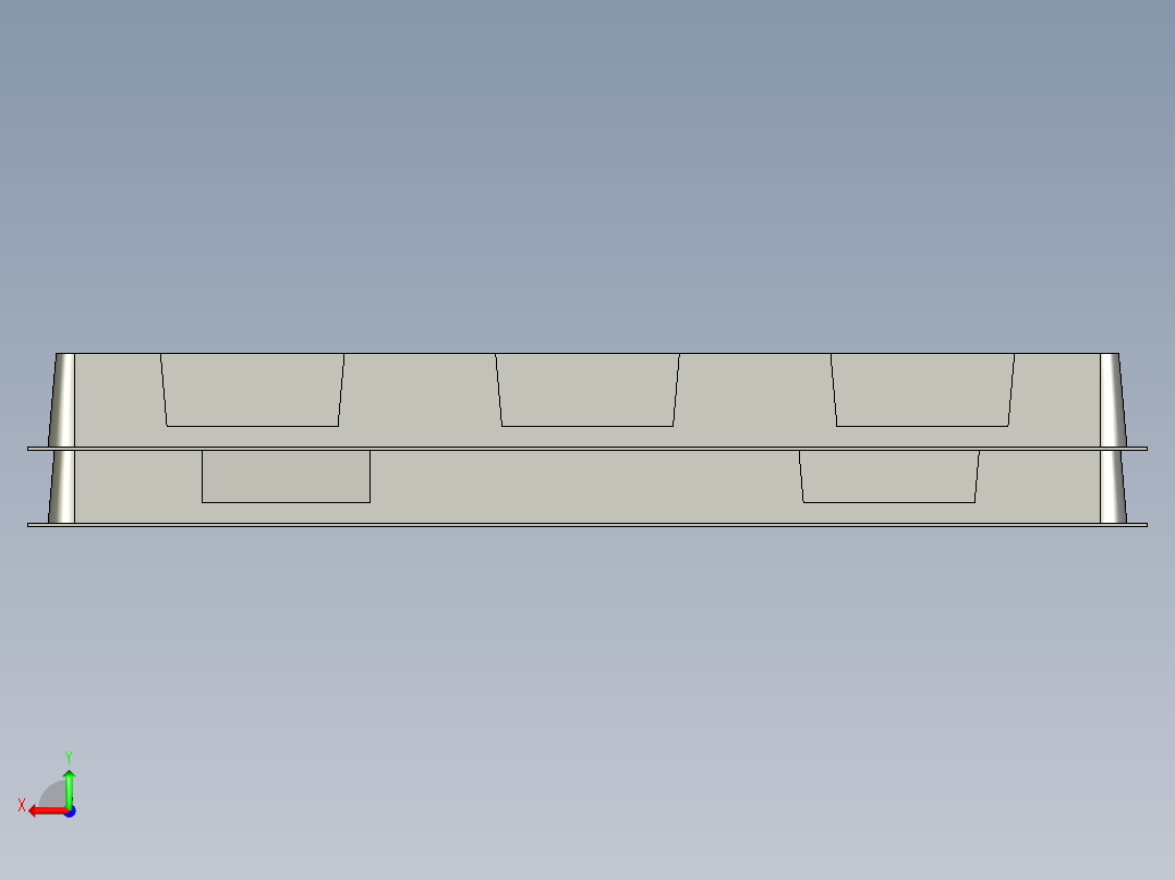 Tray包装盘后视图