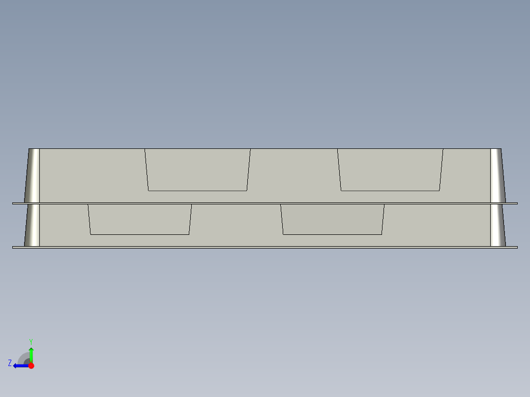 Tray包装盘右视图