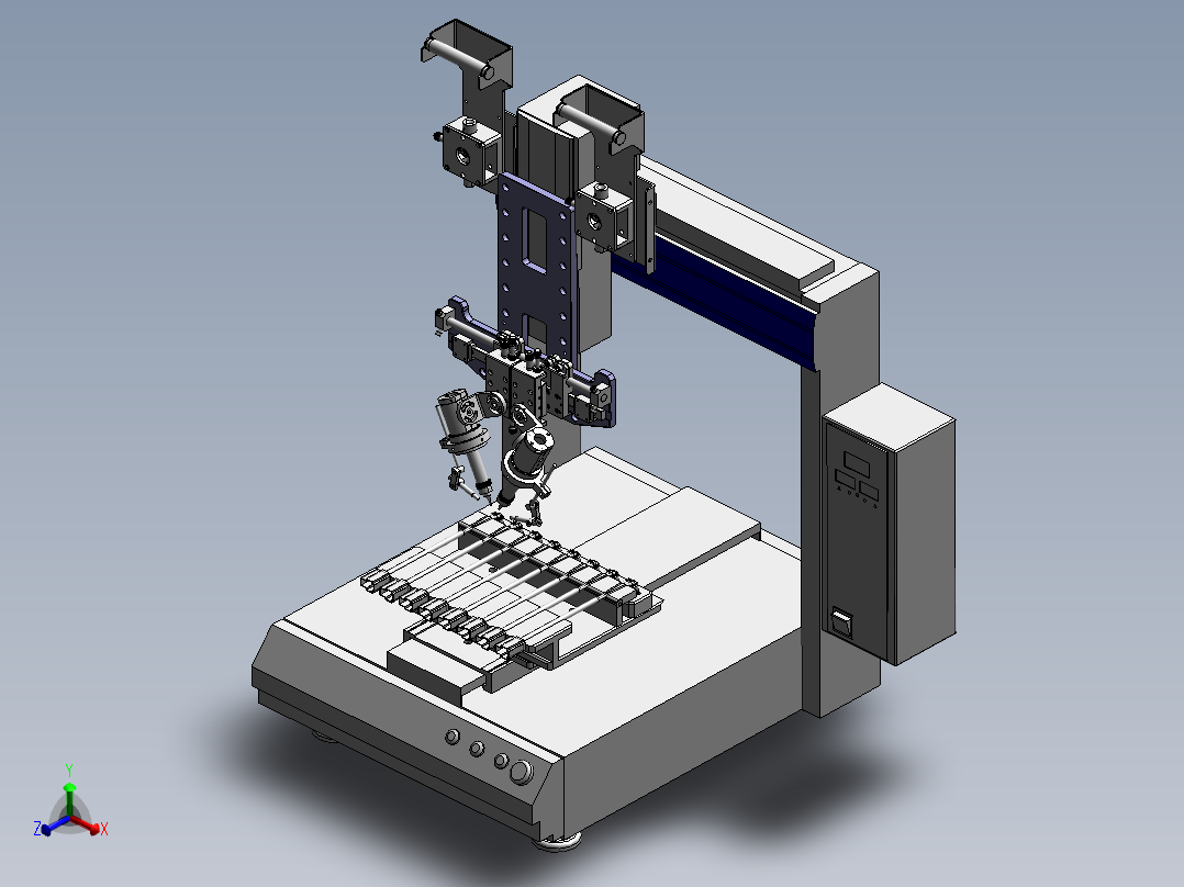 ZDH-HANX-002双头三轴自动焊锡机