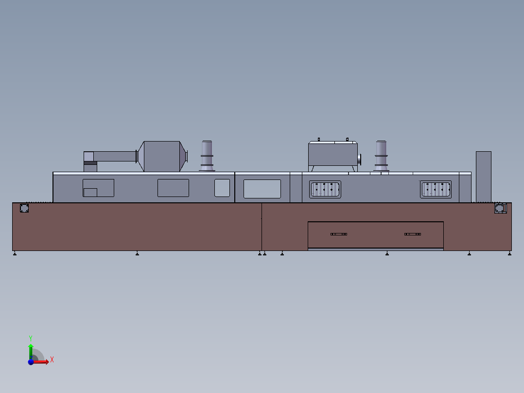 T566 通过式清洗机前视图
