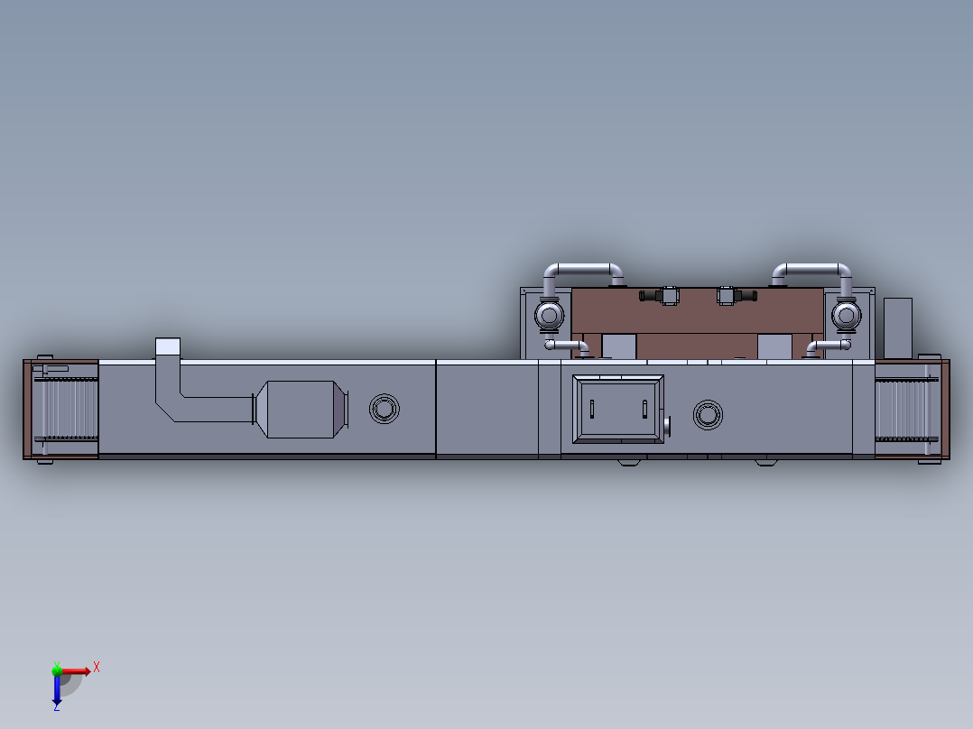 T566 通过式清洗机俯视图