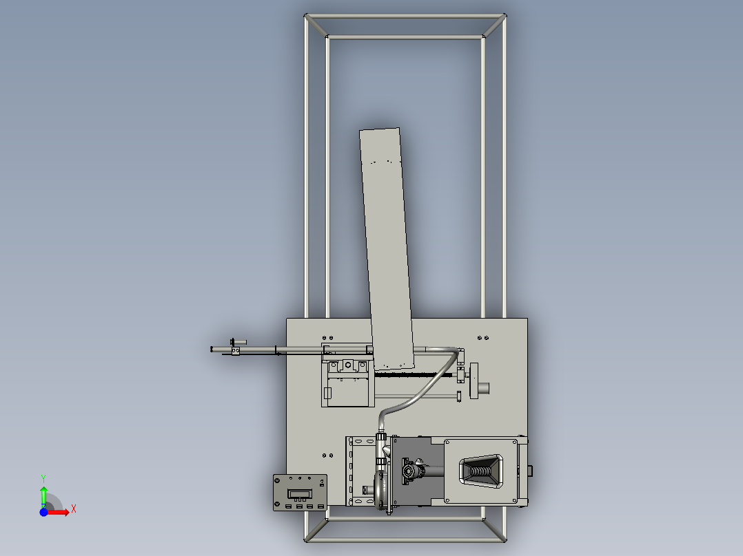 石灰粉消毒机前视图
