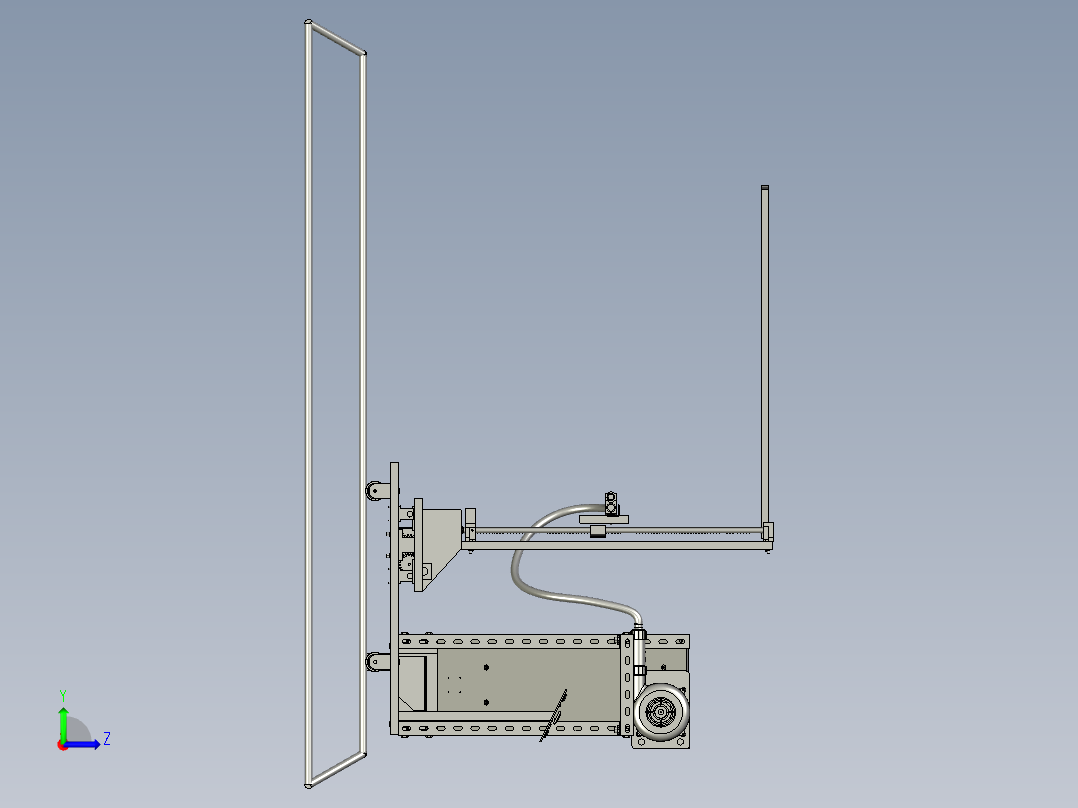 石灰粉消毒机左视图