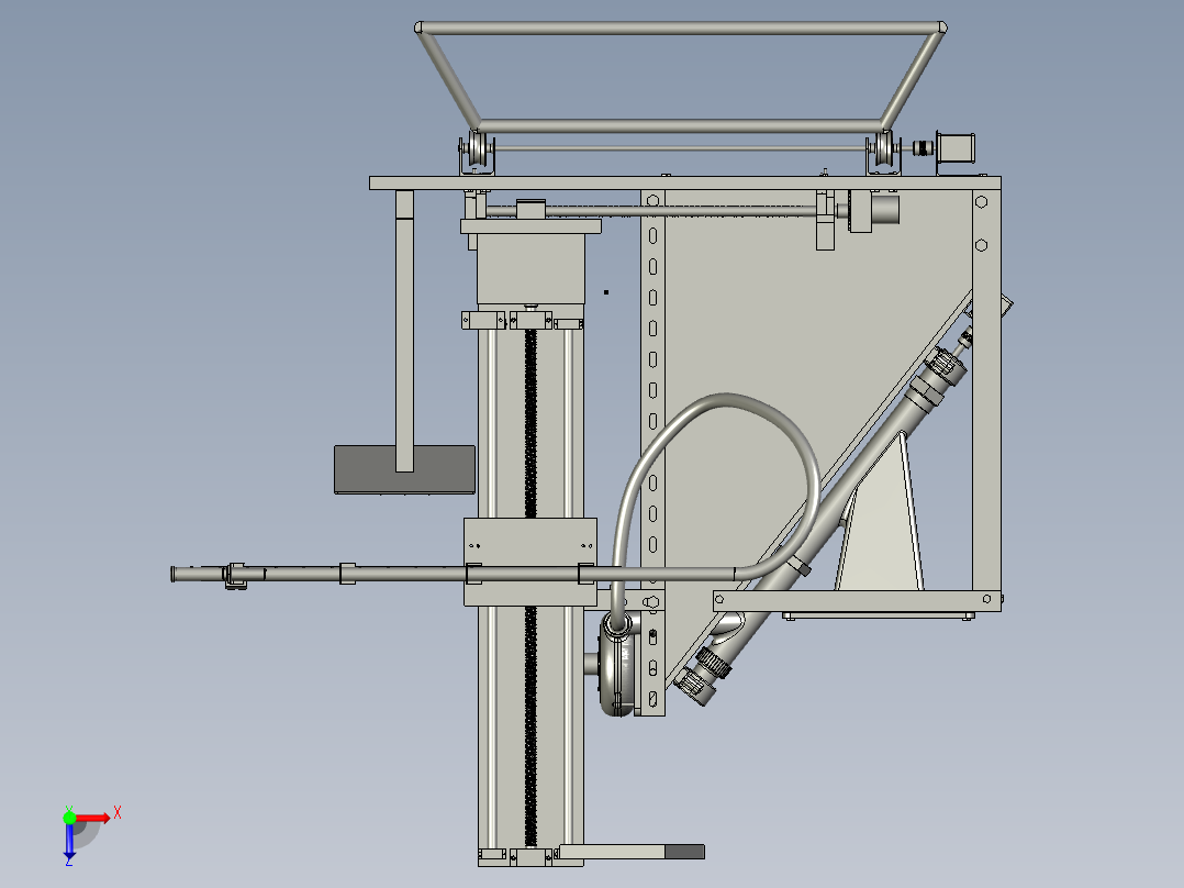 石灰粉消毒机俯视图