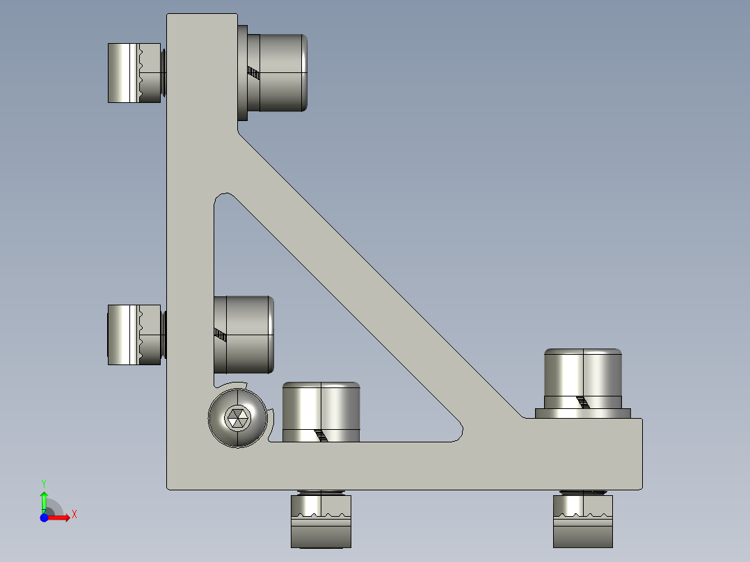 C部分 连接件前视图